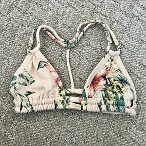 MONTCE SWIM TOMMI FLORAL BRAIDED BATHING SUIT TOP
